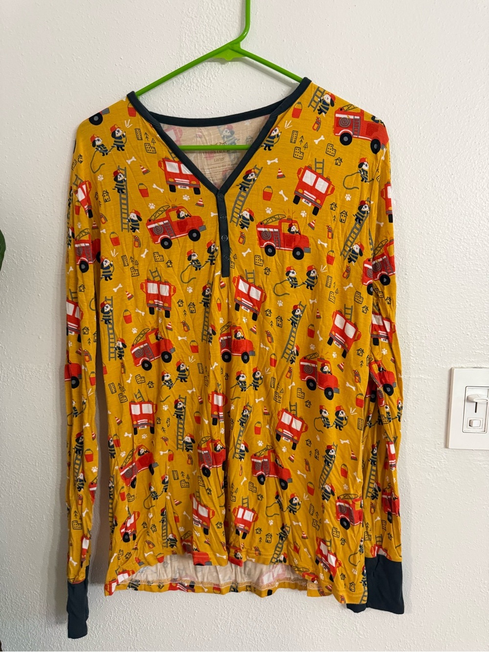 Little Sleepies Fire Truck Pups Top Women’s